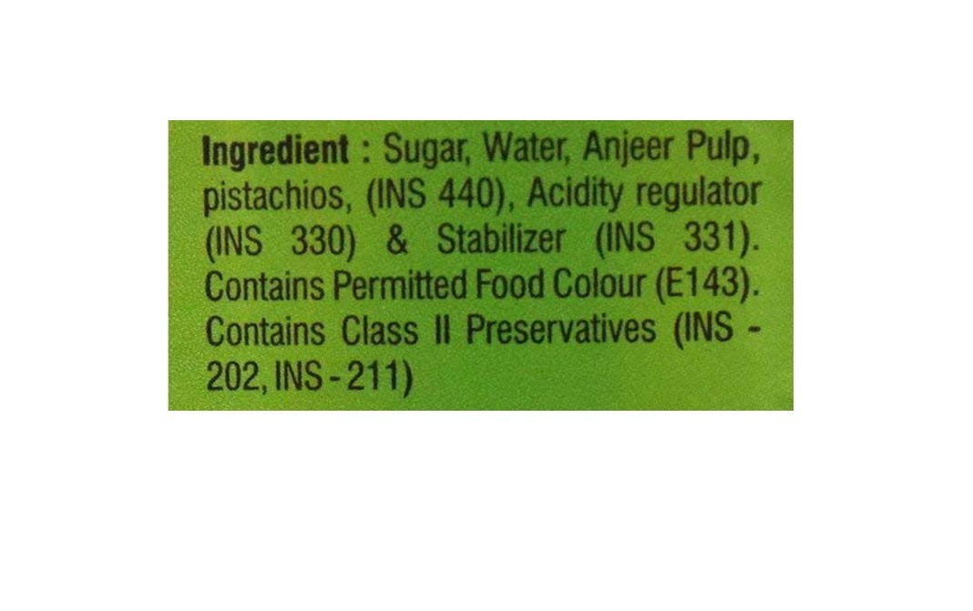 Malvi's Anjeer Pista Crush    Bottle  1000 millilitre